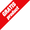 Banner - Gratis product - Rood