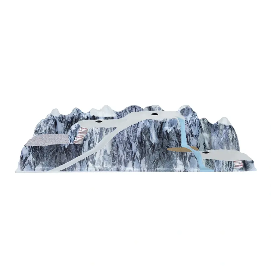 My Village Basis Kerstdorp Waterval - 120x40 cm - afbeelding 1