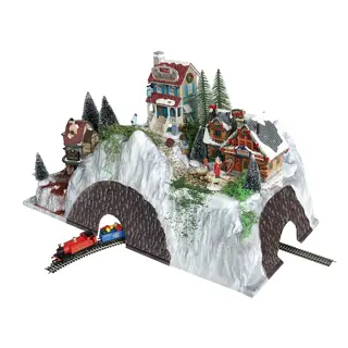 My Village Basis Kerstdorp Trein Tunnel - 78x38 cm - afbeelding 2