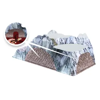 My Village Basis Kerstdorp Trein Tunnel - 78x38 cm - afbeelding 3