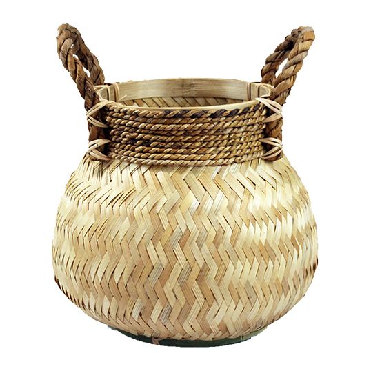 Basket Bamboo Natural - Ø34x24 cm