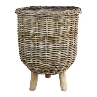 Basket On Legs Rattan - Ø53x67 cm