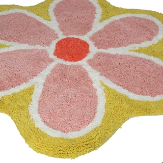 Badmat Flower Cotton Multi 70x70 cm - afbeelding 2