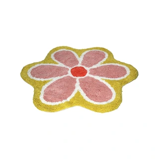 Badmat Flower Cotton Multi 70x70 cm - afbeelding 4