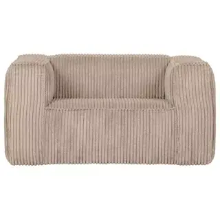 Woood Exclusive Bean Fauteuil Grove Ribstof Travertin - afbeelding 1