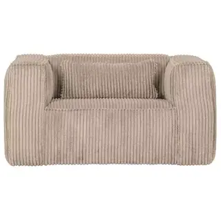 Woood Exclusive Bean Fauteuil Grove Ribstof Travertin - afbeelding 2