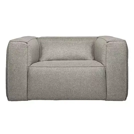 Woood Exclusive Bean Fauteuil Incl. Kussen Lichtgrijs Gem. - afbeelding 1