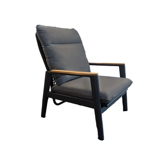 Trestino Beaval Lounge Tuinstoel - Antraciet - afbeelding 1