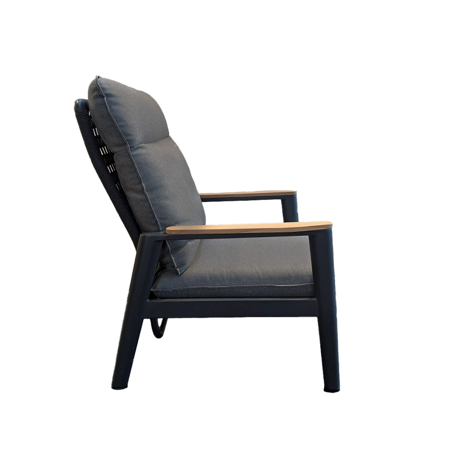 Trestino Beaval Lounge Tuinstoel - Antraciet - afbeelding 2