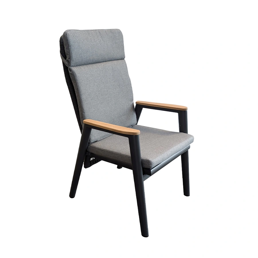 Trestino Beauval Tuinstoel Verstelbaar - Antraciet - afbeelding 1