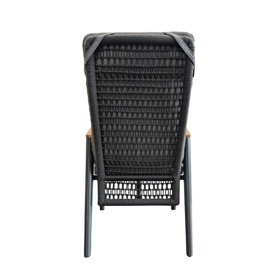 Trestino Beauval Tuinstoel Verstelbaar - Antraciet - afbeelding 3