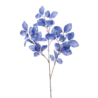 Kunst Beech Leaf Spray Blue - 90 cm