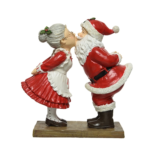 Kerstman En Kerstvrouw Kus 20 cm Tuincentrum De Boet