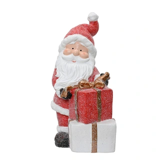 Kerstbeeld Kerstman met Pakjes - 45 cm