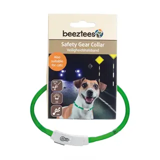 Beeztees Safety Gear Dogini Hondenhalsband Groen - Ø35 cm - afbeelding 1