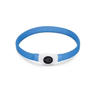 Beeztees Safety Gear Glowy Hondenhalsband Blauw - Ø65 cm - afbeelding 2