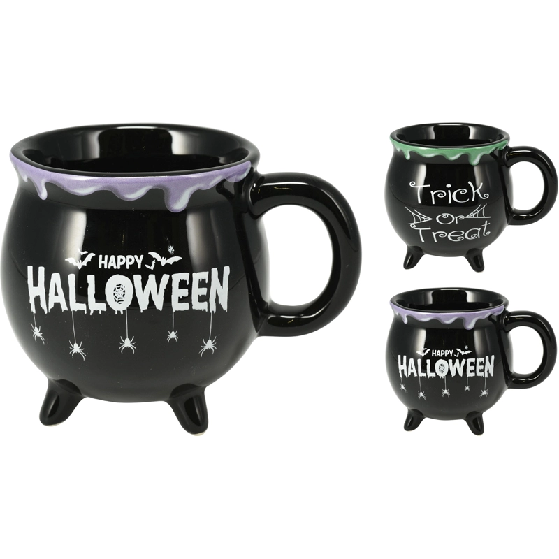 Beker op poten Halloween assorti