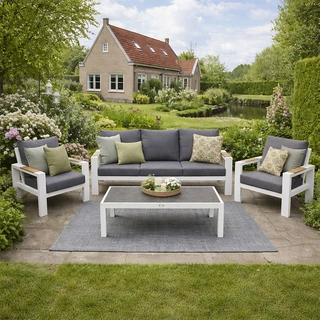 Benton Sofa Loungeset - Wit - afbeelding 2