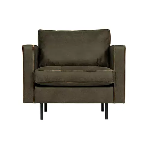 BePureHome Rodeo Classic Fauteuil Army