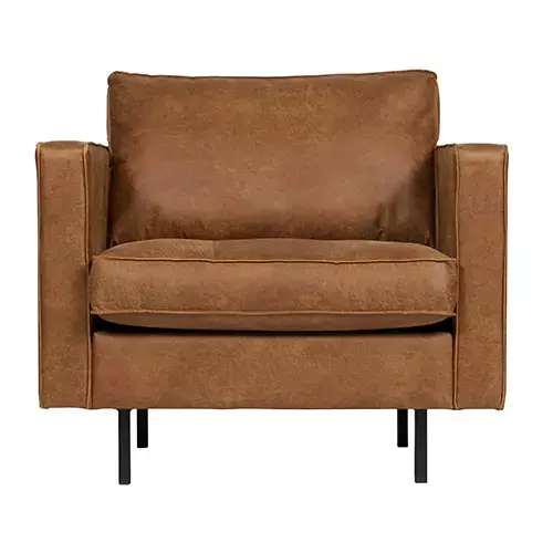 BePureHome Rodeo Classic Fauteuil - Cognac - afbeelding 1