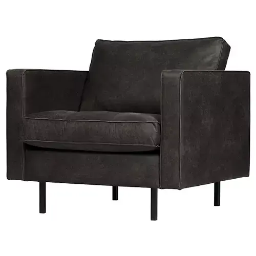 BePureHome Rodeo Classic Fauteuil - Zwart - afbeelding 2