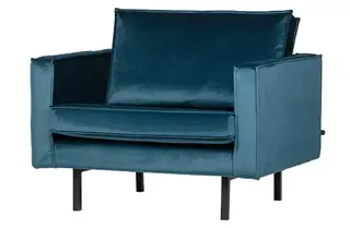 BePureHome Rodeo Fauteuil Velvet Blue - afbeelding 2