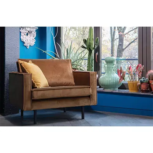 evolutie spijsvertering Kwaadaardige tumor BePureHome Rodeo Fauteuil Velvet Honing Geel koop je bij De Boet