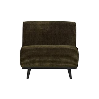 BePureHome Statement 1-zits Element Brede Platte Rib Warm Groen - afbeelding 1