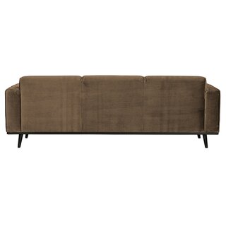 BePureHome Statement 3-zits Bank 230 Cm Fluweel Taupe - afbeelding 3