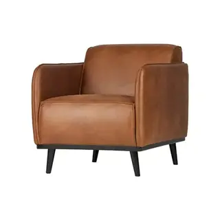 BePureHome Statement Fauteuil Met Arm Eco Leer Cognac - afbeelding 2