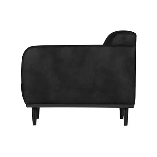 BePureHome Statement Fauteuil Met Arm Suedine Zwart - afbeelding 3