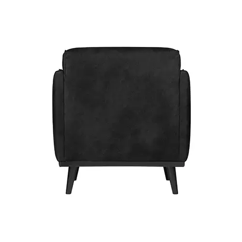 BePureHome Statement Fauteuil Met Arm Suedine Zwart - afbeelding 4