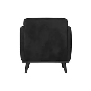 BePureHome Statement Fauteuil Met Arm Suedine Zwart - afbeelding 4