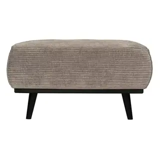 BePureHome Statement Hocker Brede Platte Rib Clay - afbeelding 1