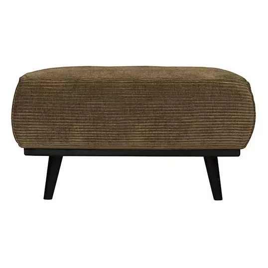 BePureHome Statement Hocker Brede Platte Rib Rock - afbeelding 1