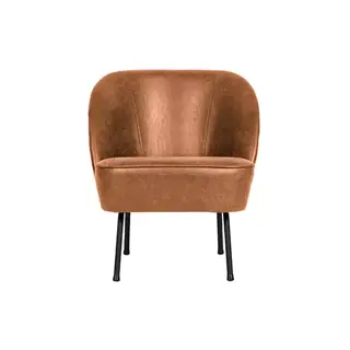 BePureHome Vogue Fauteuil Leer Cognac - afbeelding 1