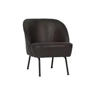 BePureHome Vogue Fauteuil Leer Zwart - afbeelding 2