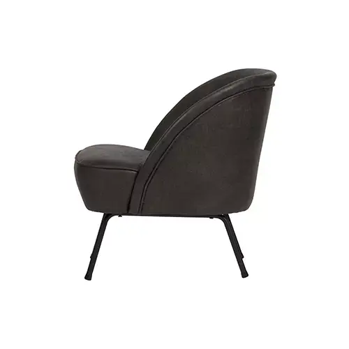 BePureHome Vogue Fauteuil Leer Zwart - afbeelding 3