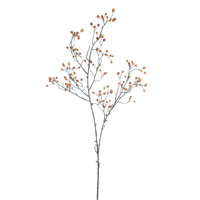 Kunsttak Berry Spray Lars Geel/Oranje - 105 cm
