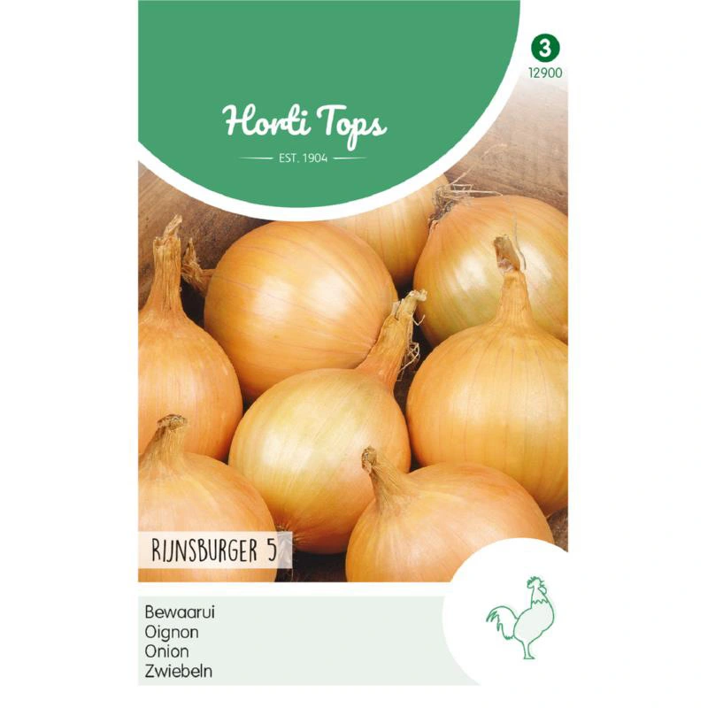 Horti Tops Uien Rijnsburger, Bolronde Gele - afbeelding 1