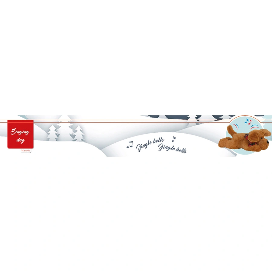 Knuffel Hond Strik met Geluid - 35 cm - afbeelding 2