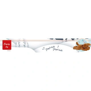Knuffel Hond Strik met Geluid - 35 cm - afbeelding 2