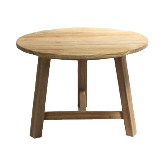 Teak table wood D70xH50cm