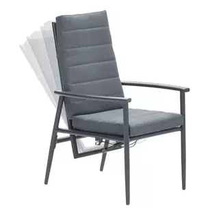 Garden Impressions Biola Verstelbare Tuinstoel - Grey | De Boet