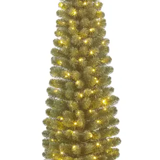 Black Box Kunstkerstboom Charlton Pilar Groen LED - Ø63x260 cm - afbeelding 2