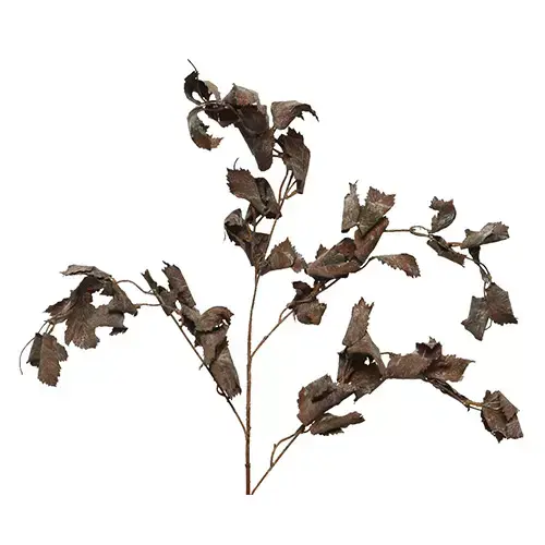 Kunst Kersttak Blad Donkerbruin - 106 cm - afbeelding 1
