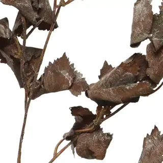 Kunst Kersttak Blad Donkerbruin - 106 cm - afbeelding 2