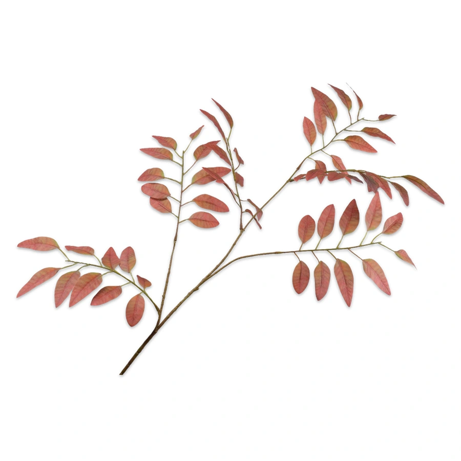 Kunsttak Blad Bruin/Groen - 107 cm