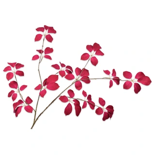 Kunsttak Blad Fluweel Beauty - 134 cm