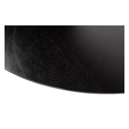 BePureHome Blanco Eettafel 120cm Mango Diep Zwart - afbeelding 3